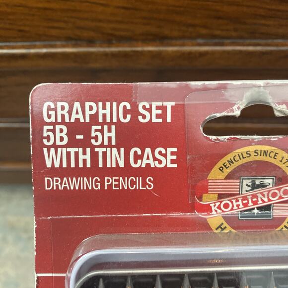 Koh-i-noor 8B-2H Drawing Artist Pencil Set with Tin Case 12 Pack - Picture 2 of 7